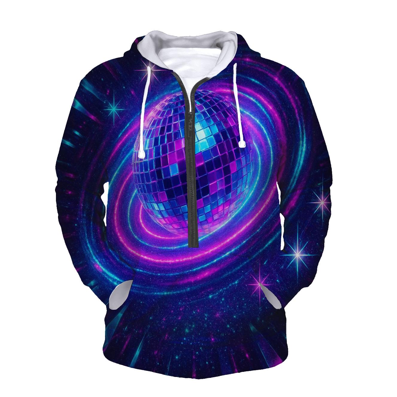 Neon Disco Halo hoodie trends