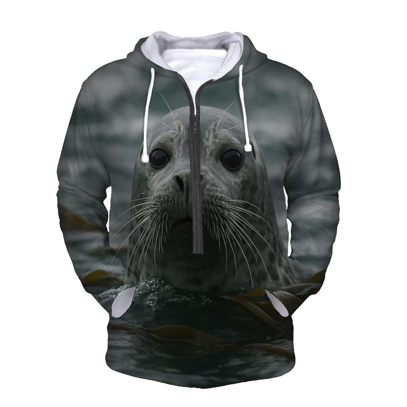 Kelp Cutwater — Harbor Seal zip-up hoodies