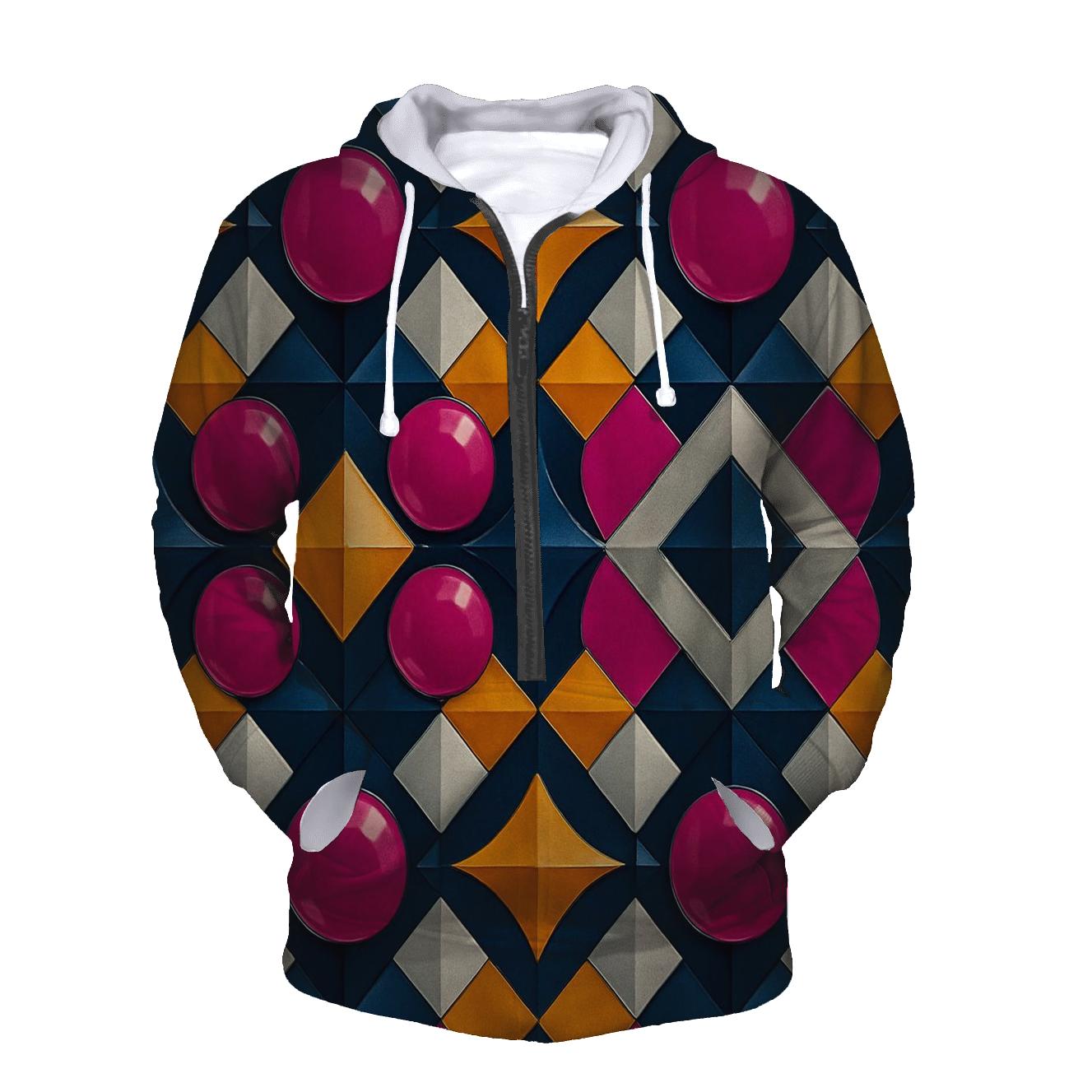 Cosmic Disco Geometry hoodie trends