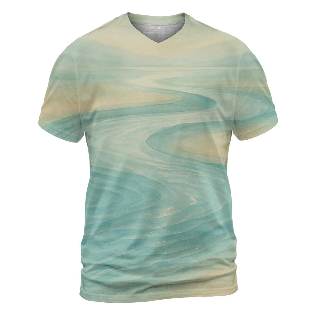 Sacred Waters Flow statement graphic shirts