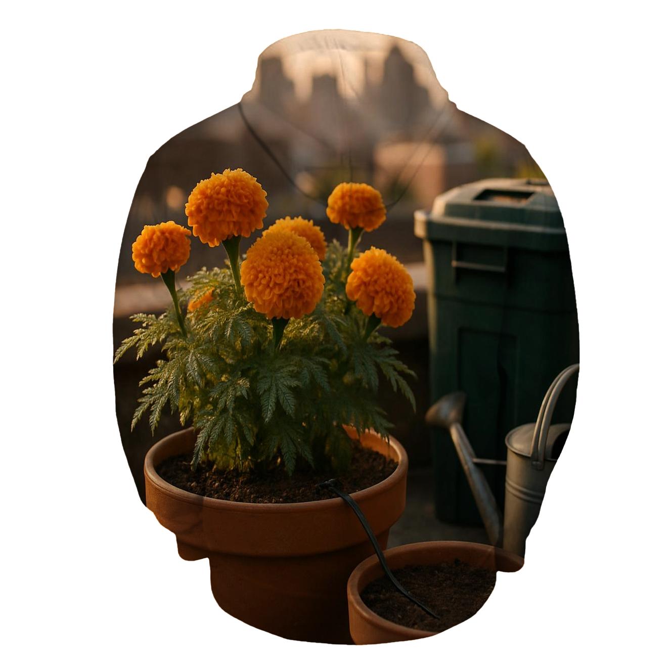 Urban Roof Garden Marigold Patch hoodie trends