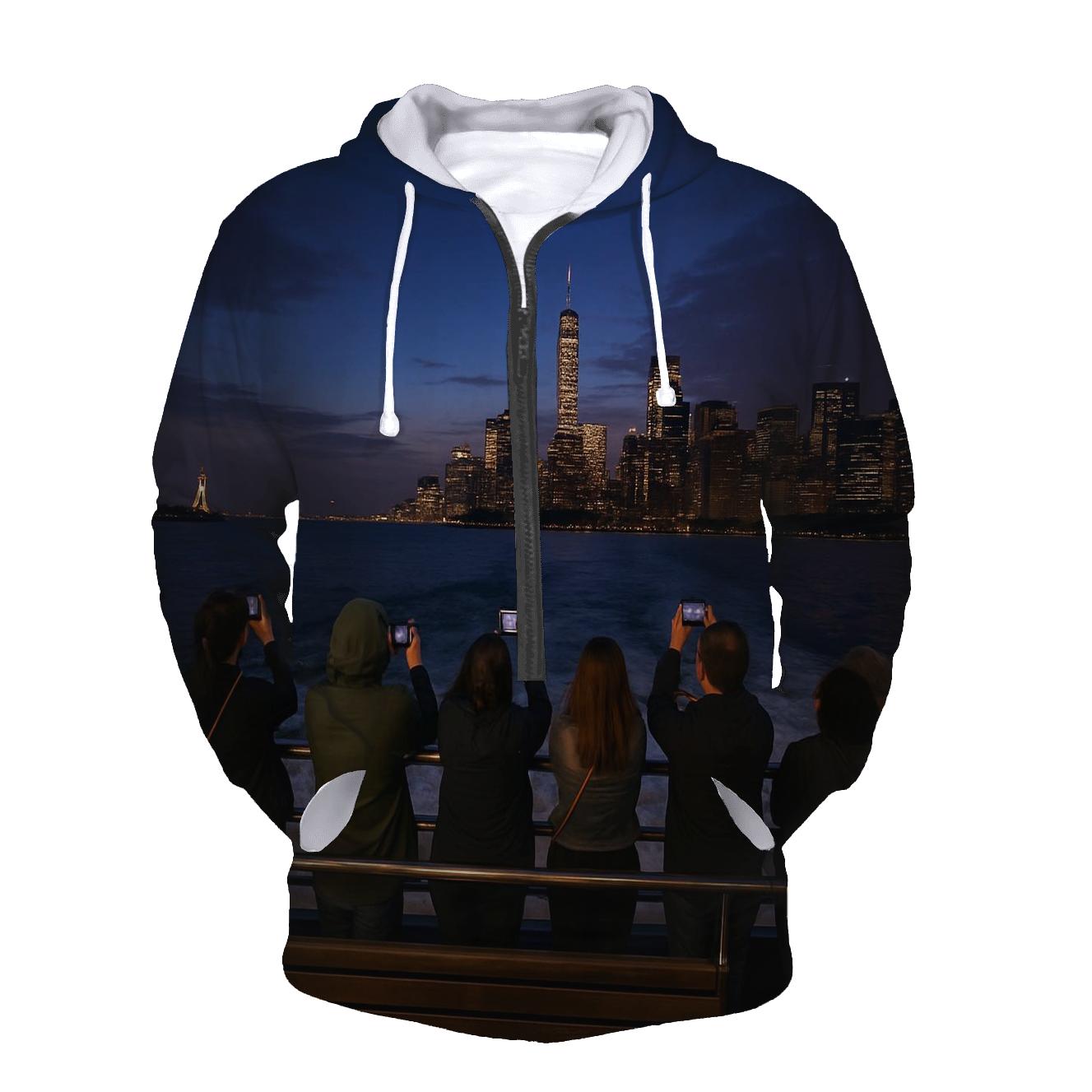 Twilight Ferry Crossing To Governors Island hoodies fashion