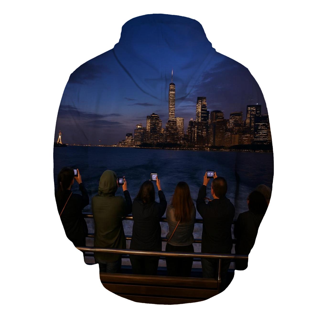 Twilight Ferry Crossing To Governors Island hoodies fashion