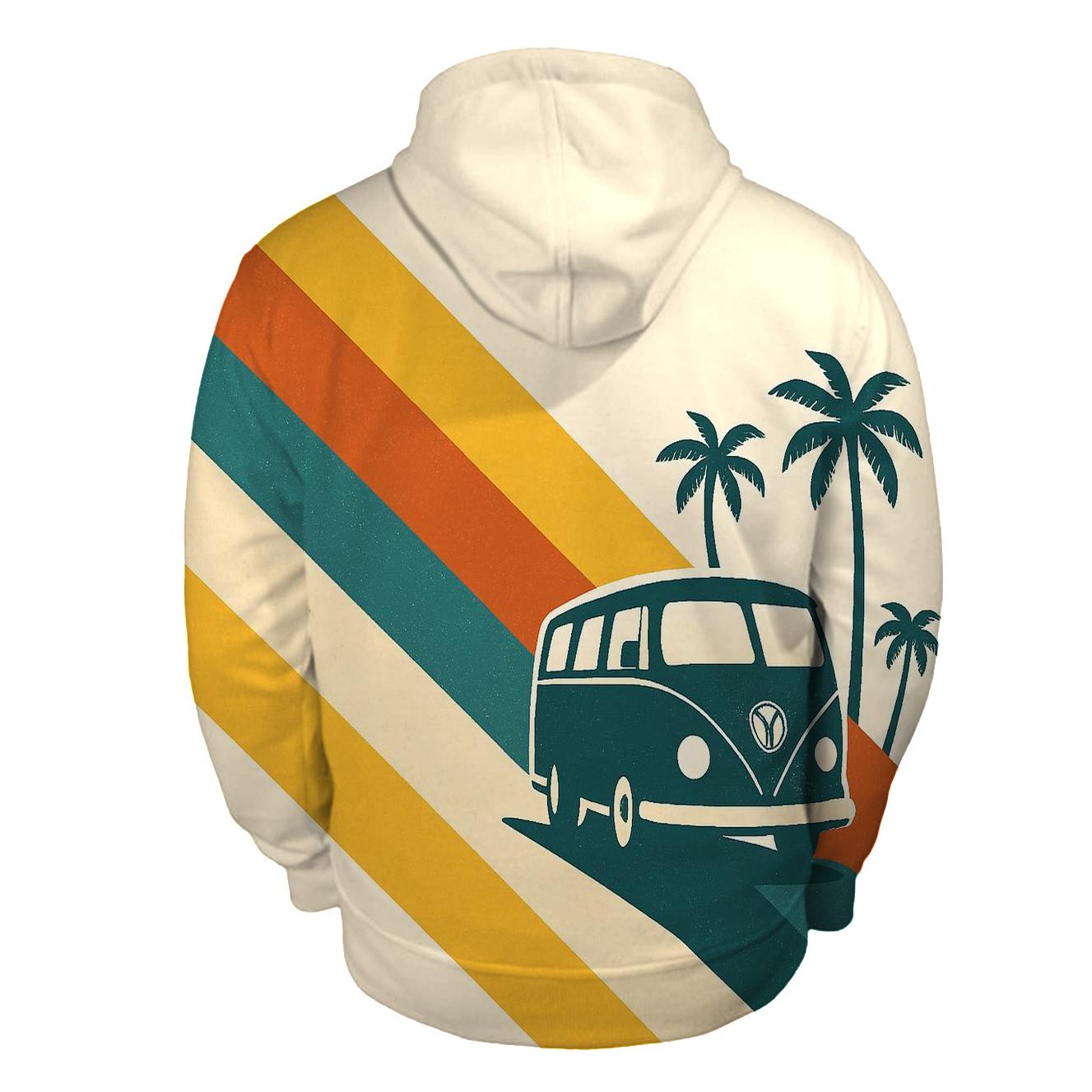 Funky Roadtrip Chevron graphic hoodies