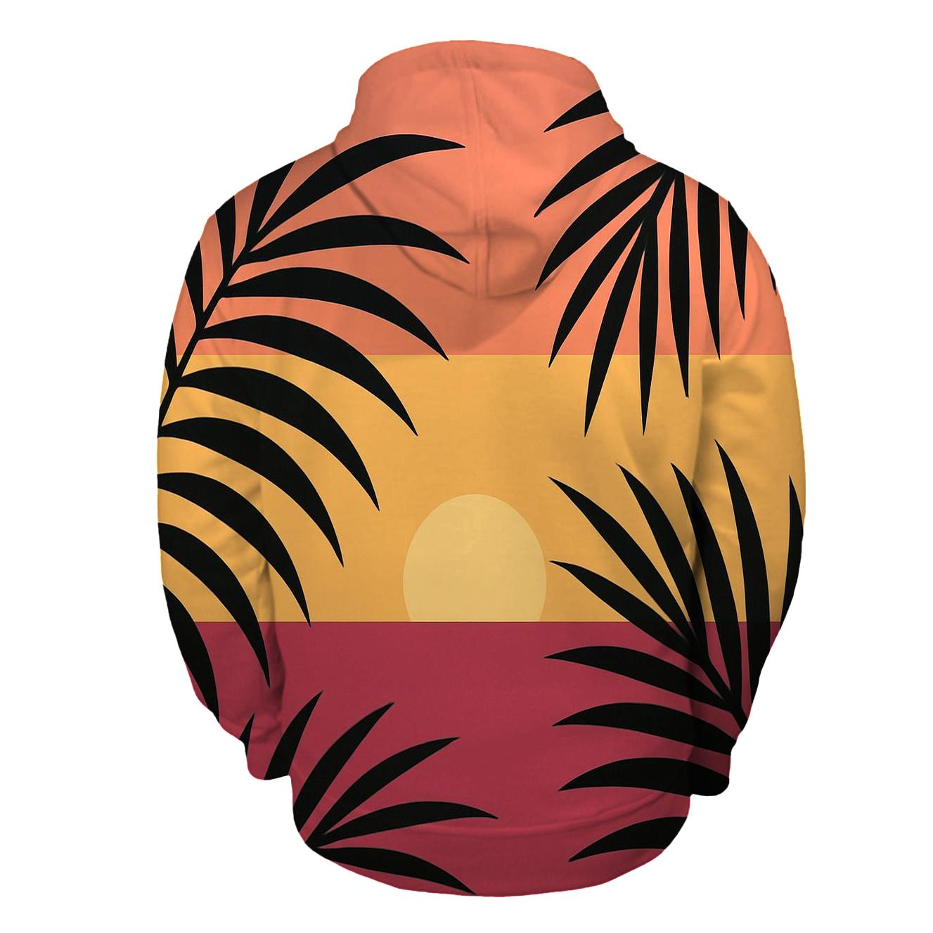 Sunset Palm Lines hoodie styles