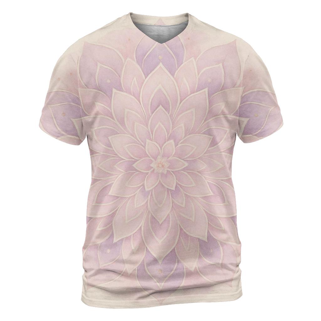 Quiet Bloom Mandala creative print fashion shirts