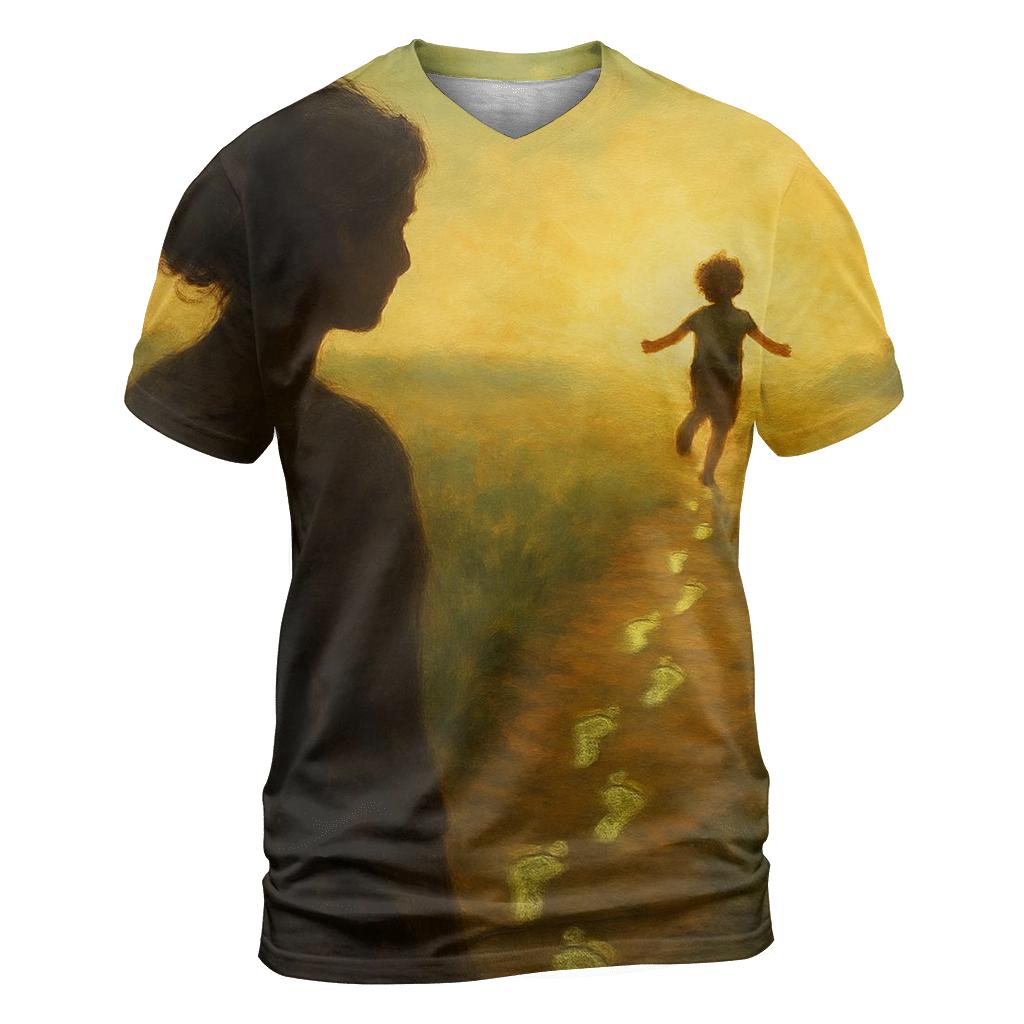 Footprints In The Heart designer pattern shirts