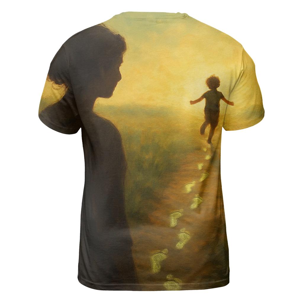 Footprints In The Heart designer pattern shirts