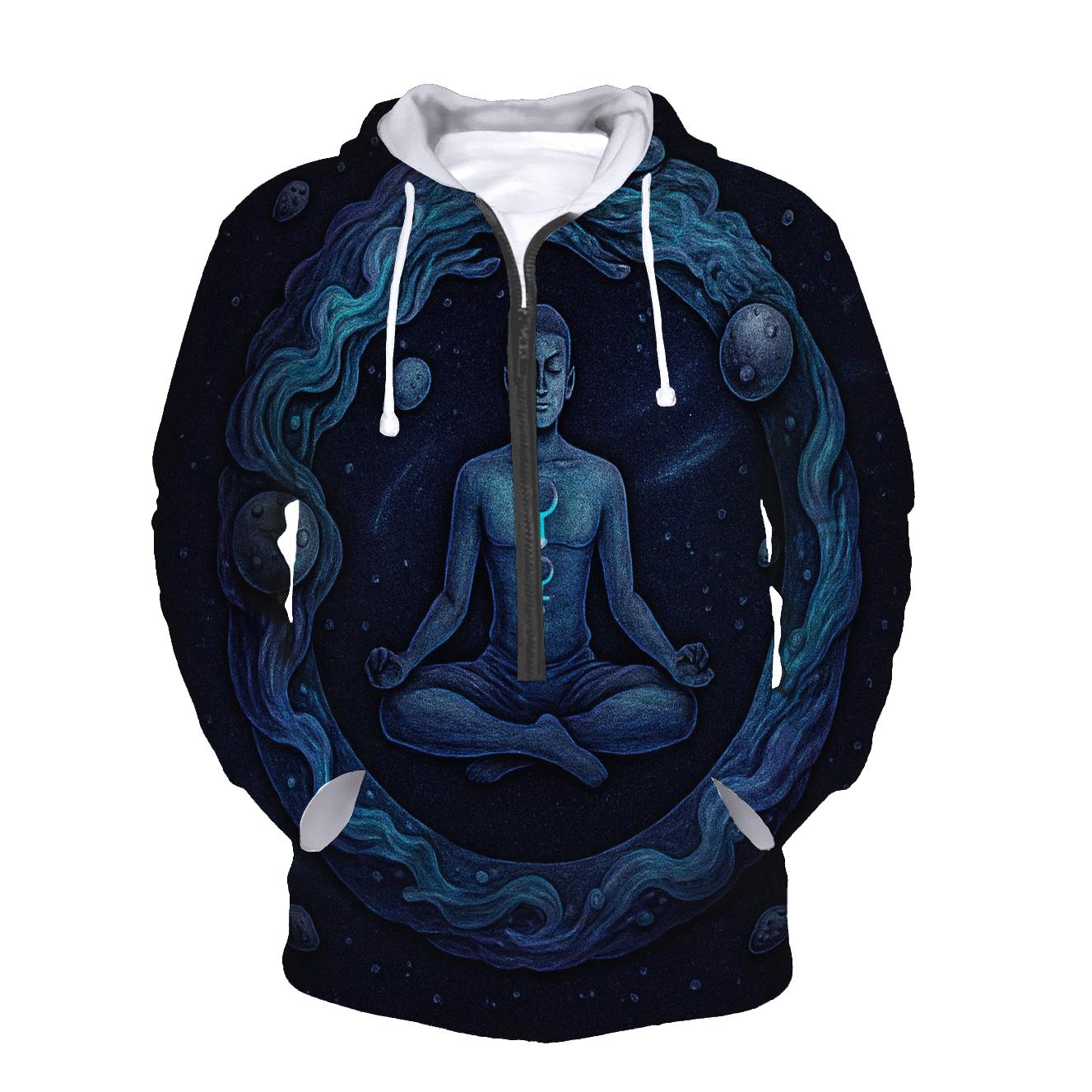 Nebula Ouroboros Meditation premium hoodies