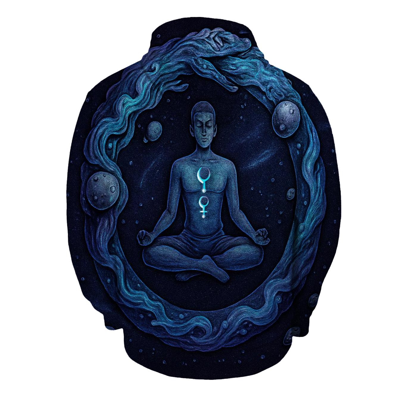 Nebula Ouroboros Meditation premium hoodies