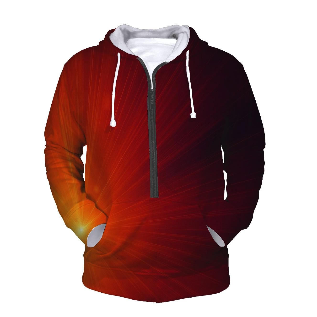 Solar Flare Sweep embroidered hoodies