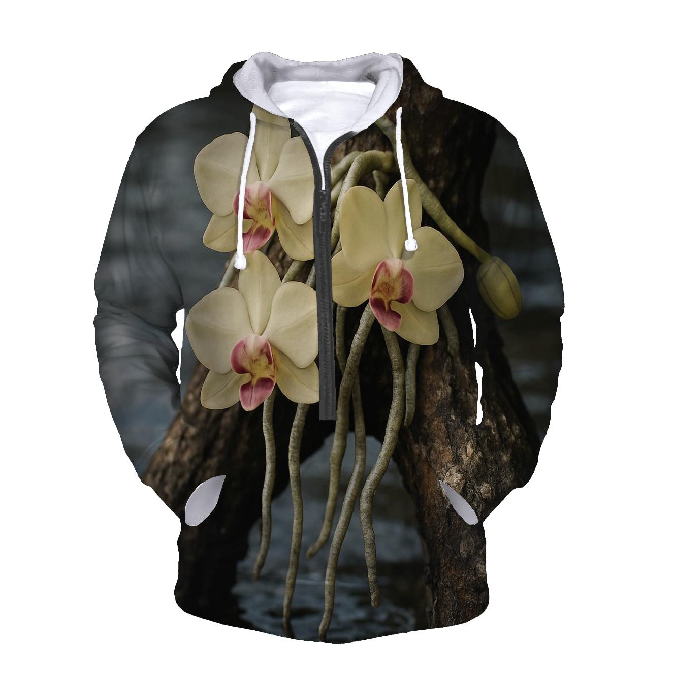 Mangrove Orchid Tidepool Contrast hoodie designs