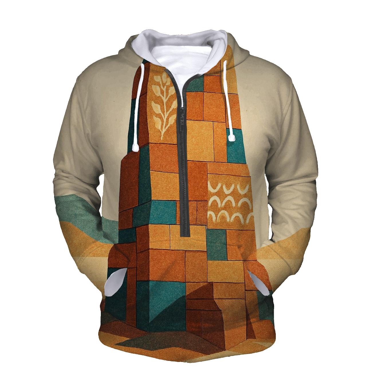 Mosaic Desert Monument lightweight hoodies