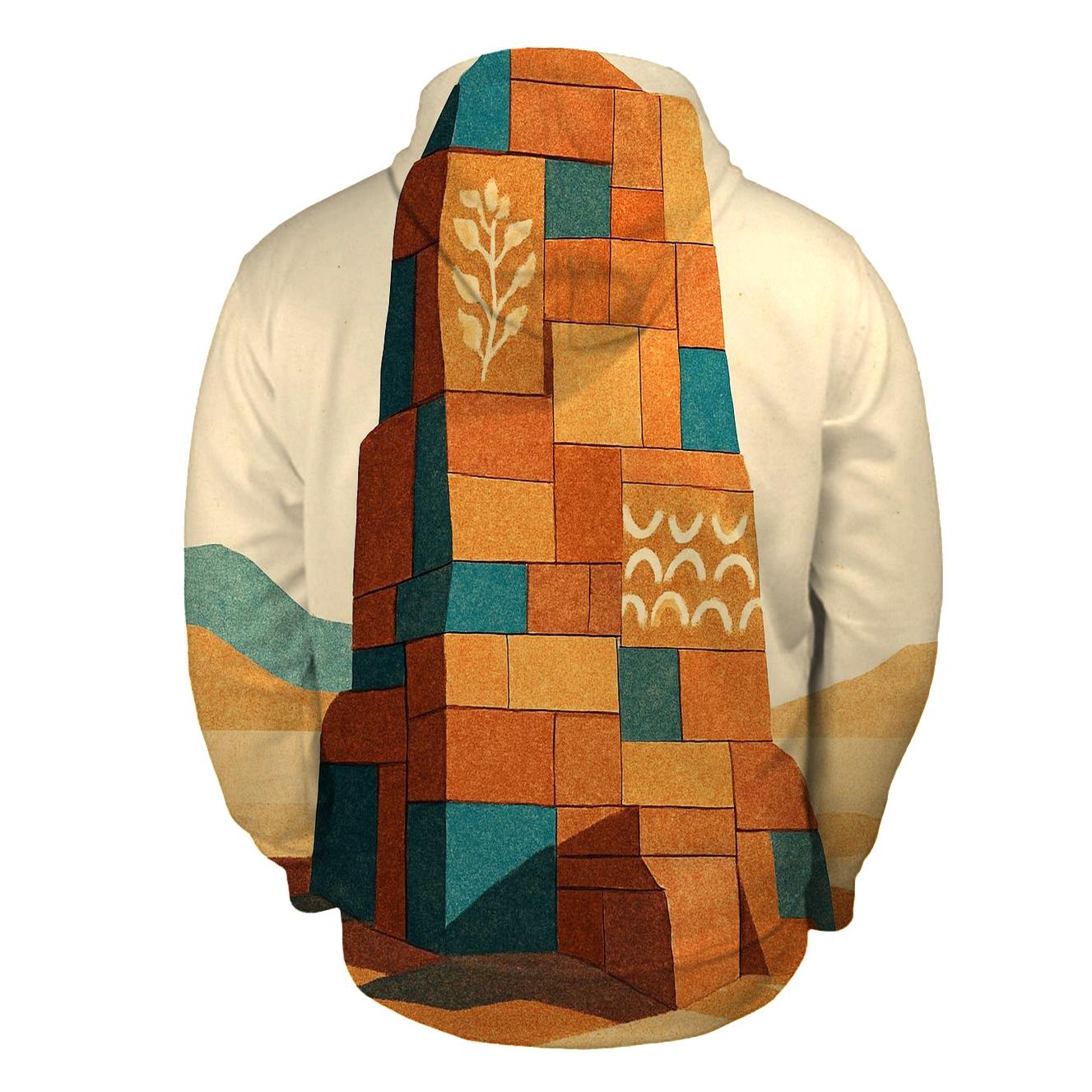 Mosaic Desert Monument lightweight hoodies