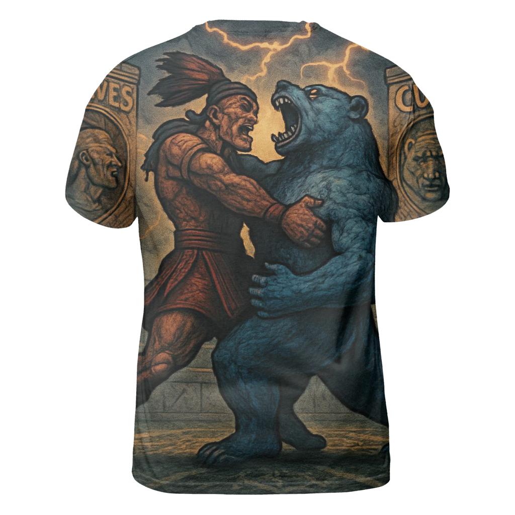 Mythic Braves Bears Duel designer pattern shirts
