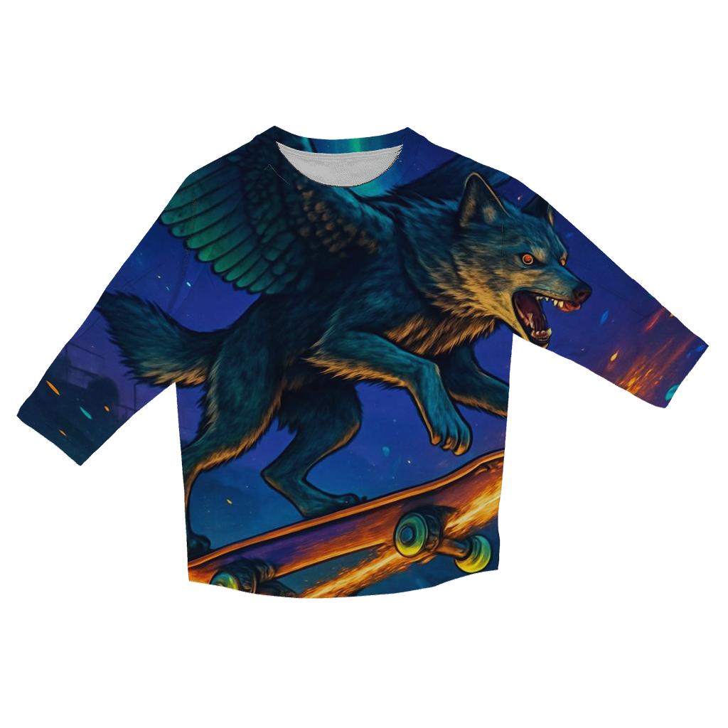 Aurora Skate Chimera casual three quarter sleeve shirts