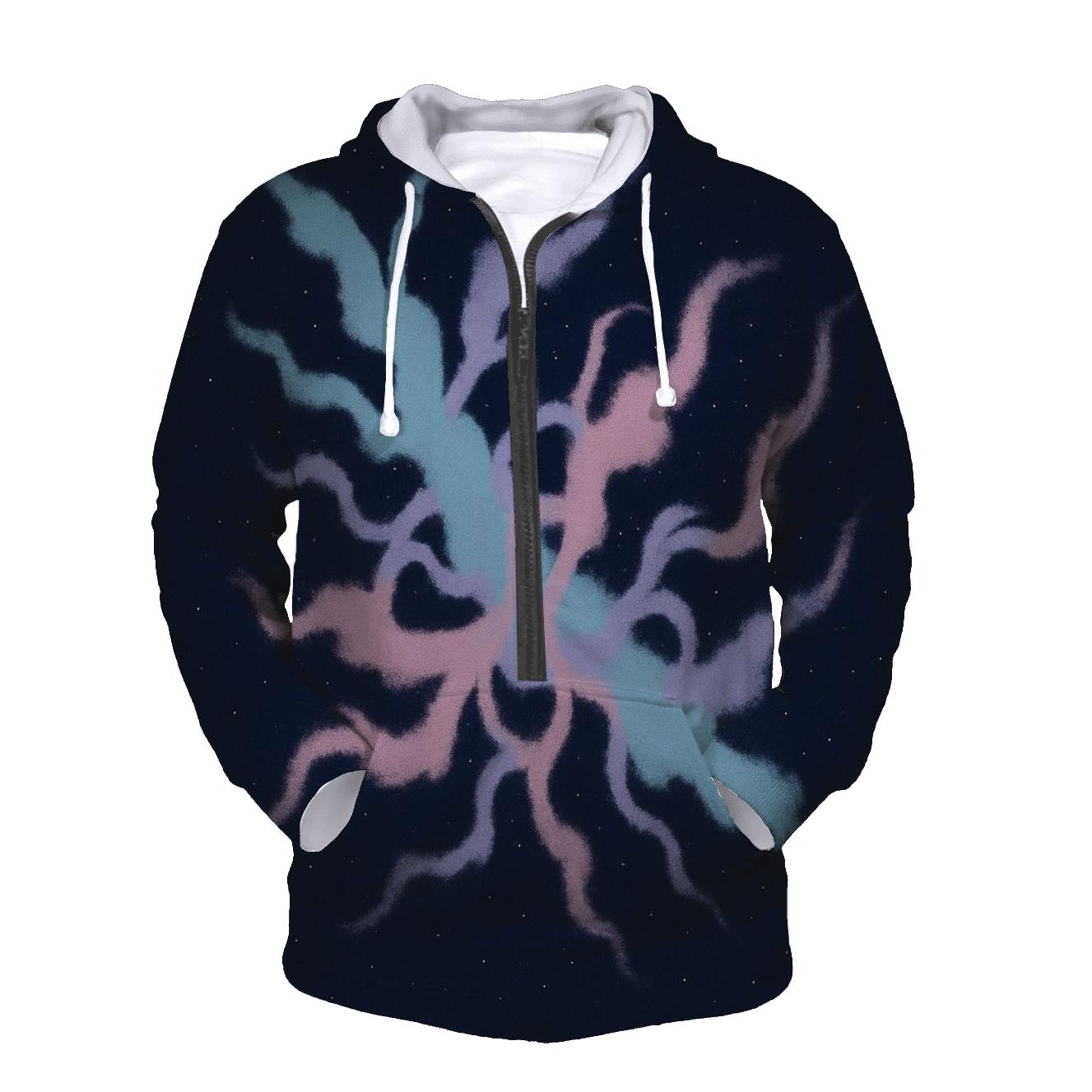 Nebula Filament Bouquet zip-up hoodies