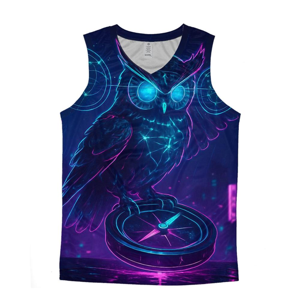 Neon Owl Navigator stylish racerback tanks