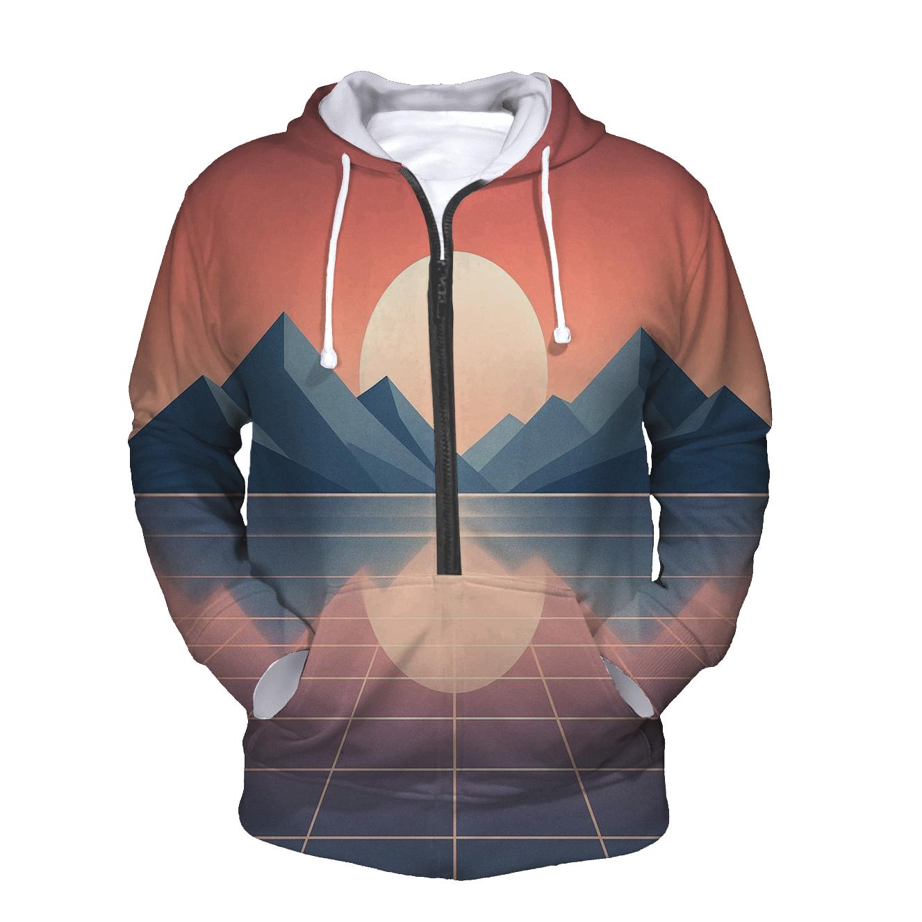 Chrome Mirage Sunset embroidered hoodies