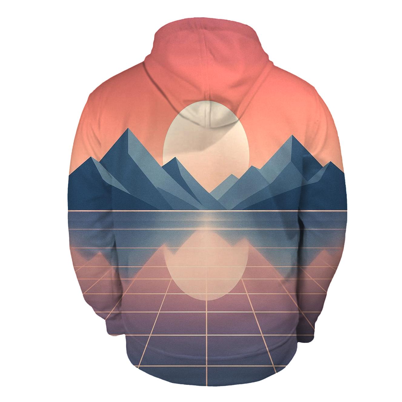 Chrome Mirage Sunset embroidered hoodies