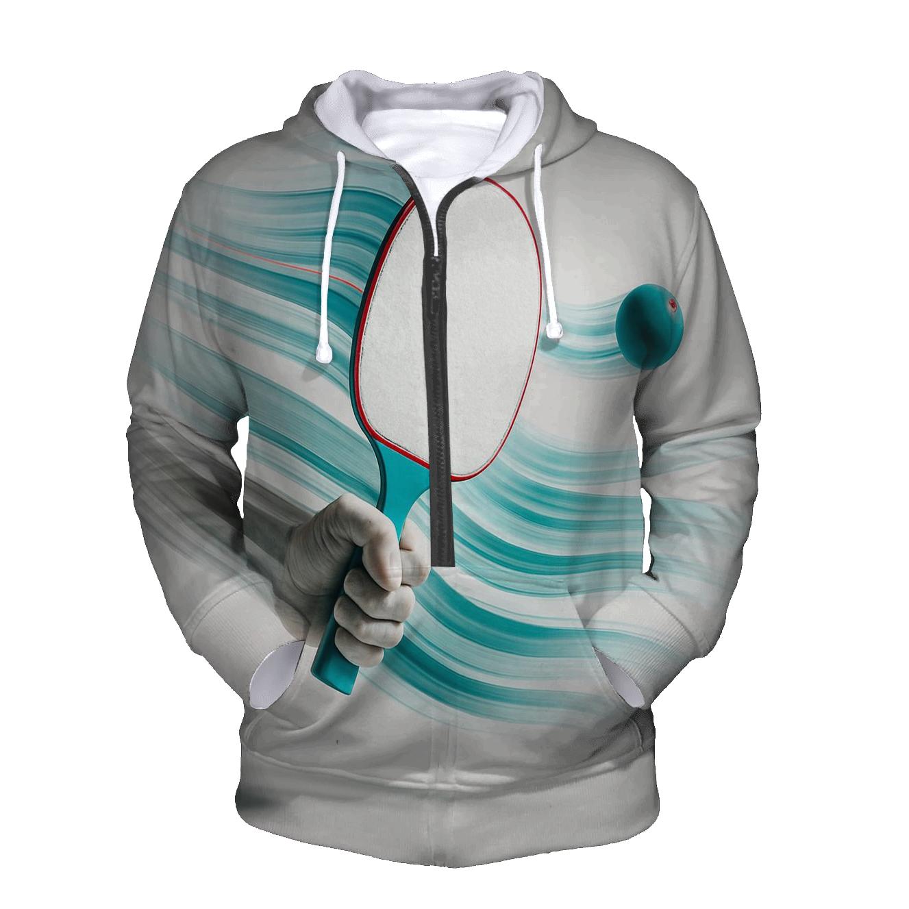Table Tennis Motion Study premium hoodies