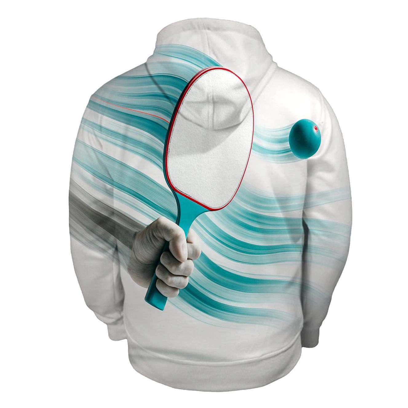 Table Tennis Motion Study premium hoodies