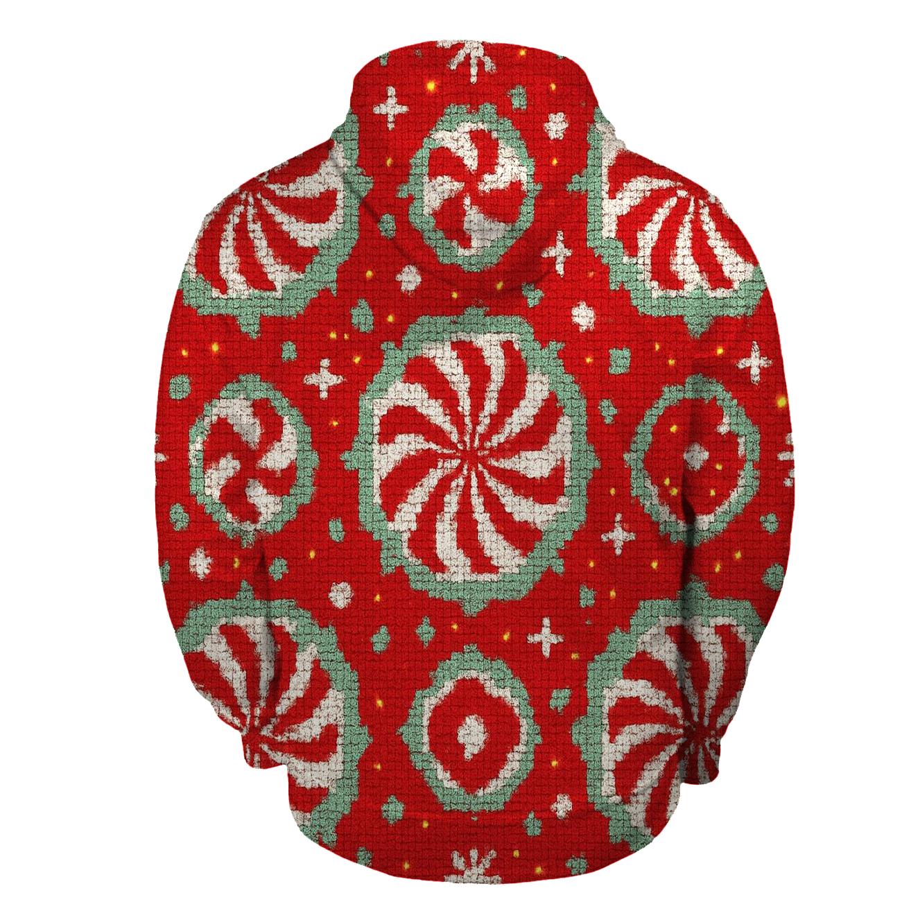 Peppermint Stripe Burst Design premium hoodies