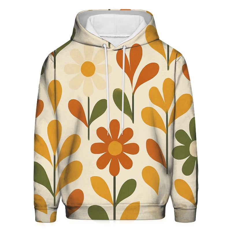 Groovy Meadow Florals heavyweight hoodies