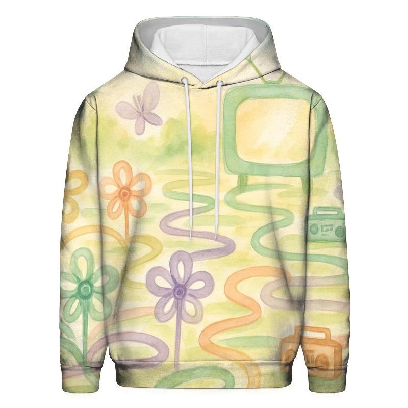 Cassette Ribbon Garden heavyweight hoodies