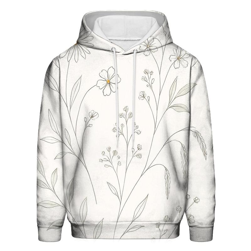 Botanical Line Bloom heavyweight hoodies