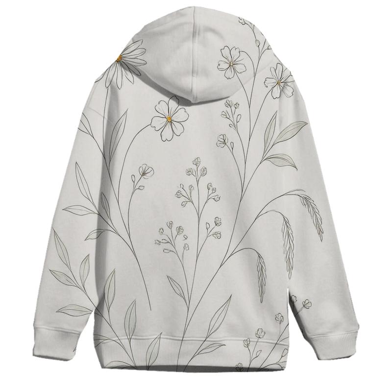 Botanical Line Bloom heavyweight hoodies