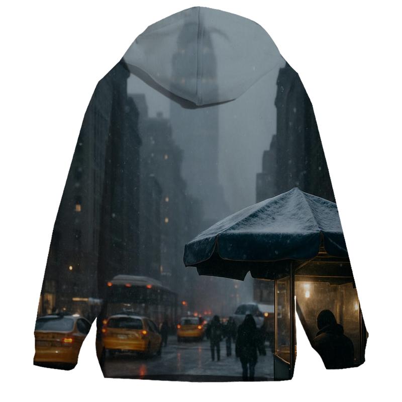 Snowfall On Midtown Avenues designer hoodies