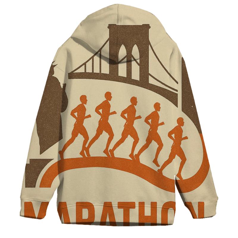 Vintage Marathon Route pullover hoodies