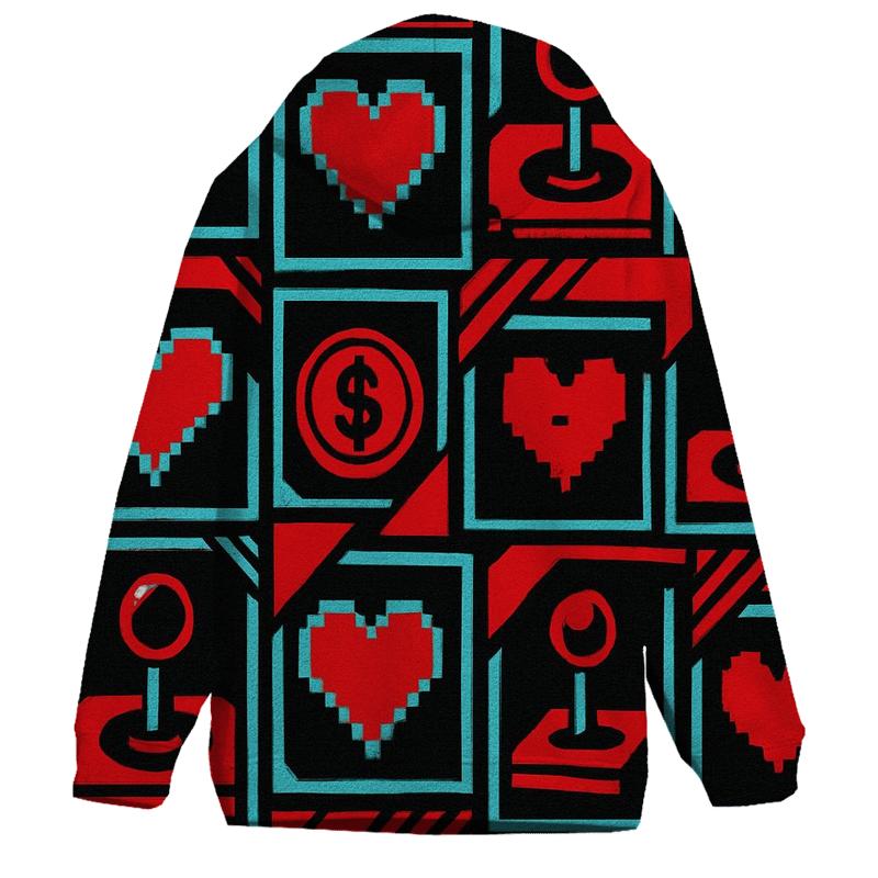 Retro Arcade Blast hoodie styles