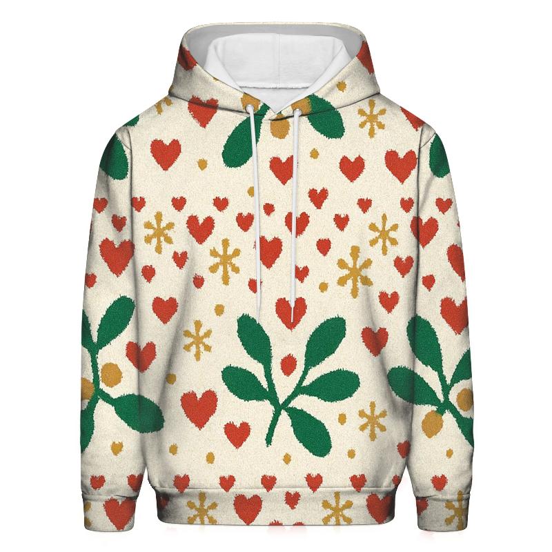 Merry Mistletoe Confetti Design graphic hoodies