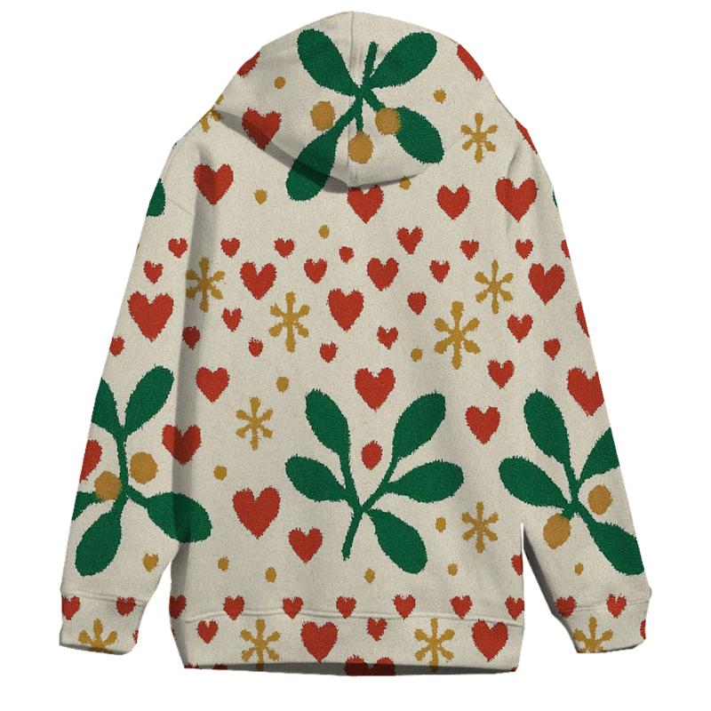 Merry Mistletoe Confetti Design graphic hoodies