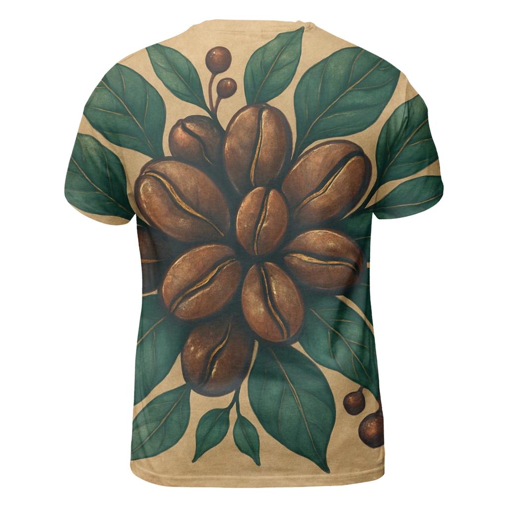 Bean Bloom Cluster artistic all-over print tops