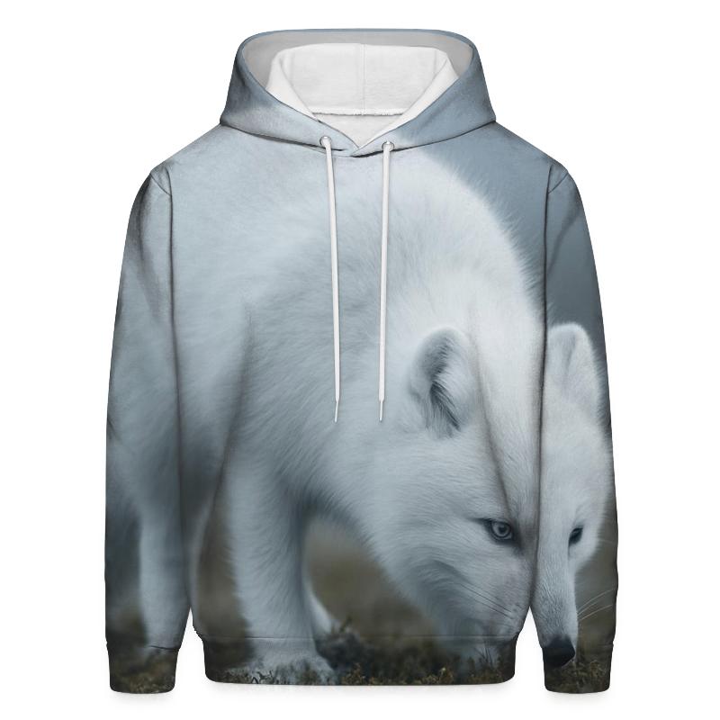 Tundra Forage — Arctic Fox pullover hoodies