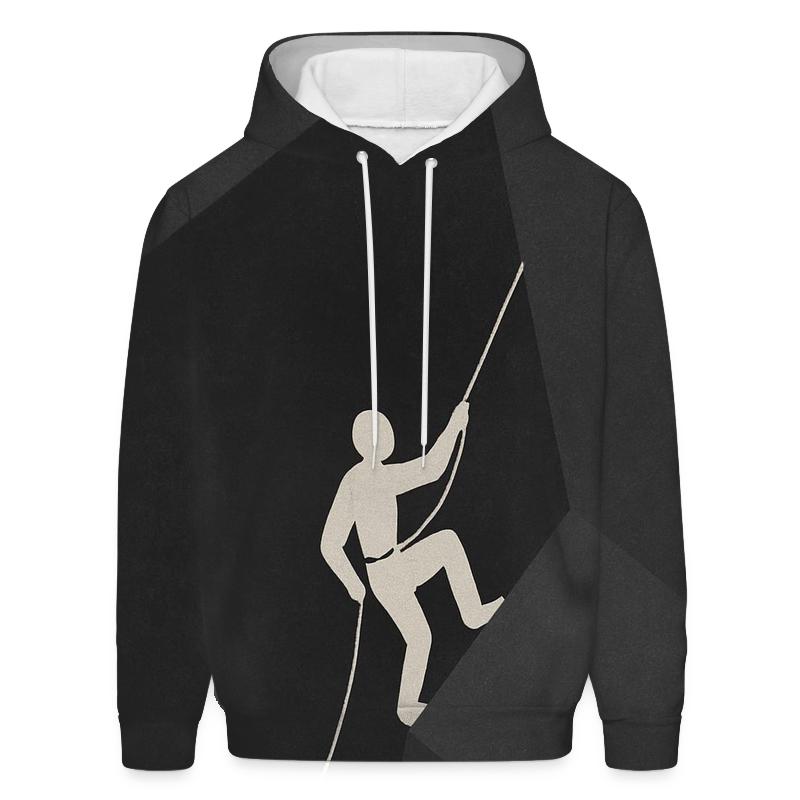 Minimalist Climber Ascent hoodie designs