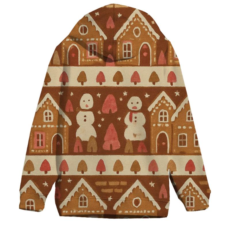 Gingerbread Village Parade Design custom hoodies