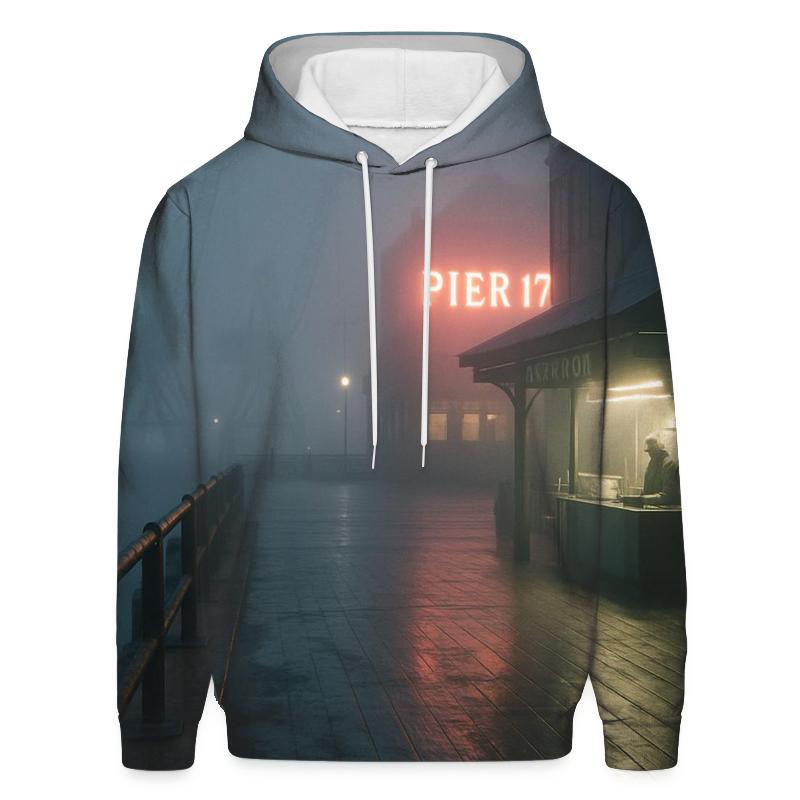 Harbor Fog And Neon Signatures hoodie trends