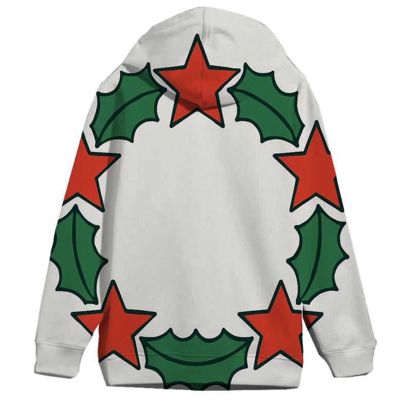 Wreath Of Geometric Stars premium hoodies
