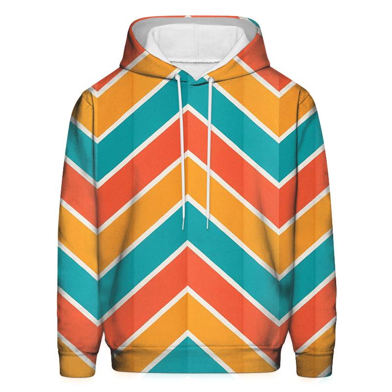 Chevron Accordion Coral designer hoodies