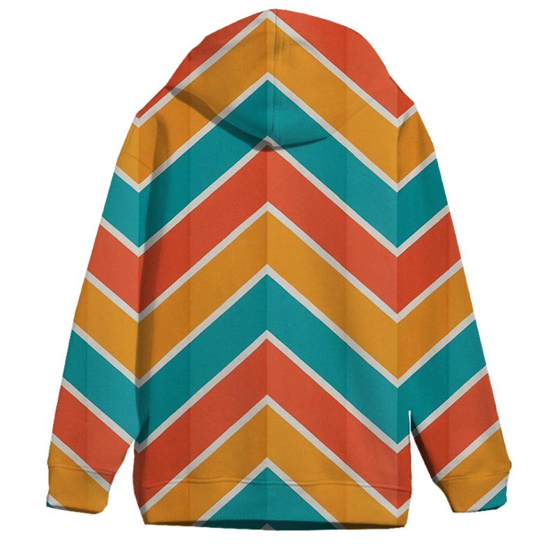 Chevron Accordion Coral designer hoodies