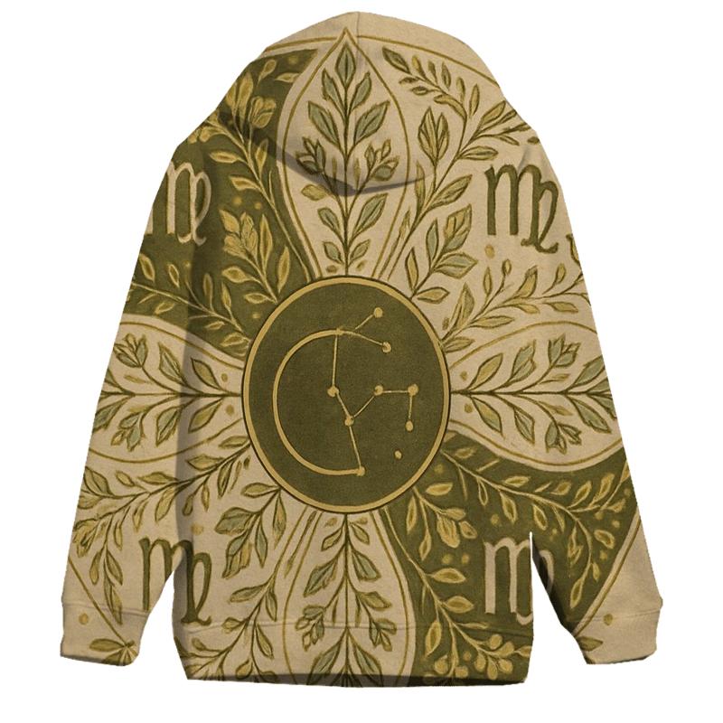 Virgo Earth Mandala Pattern hoodie styles