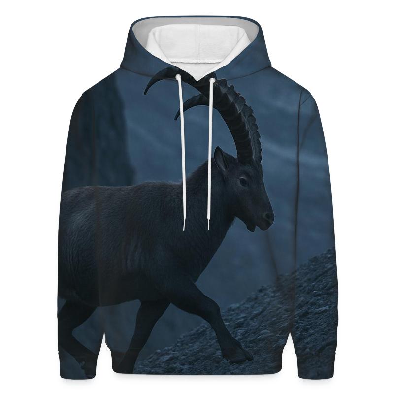 Highland Grazers — Alpine Ibex zip-up hoodies