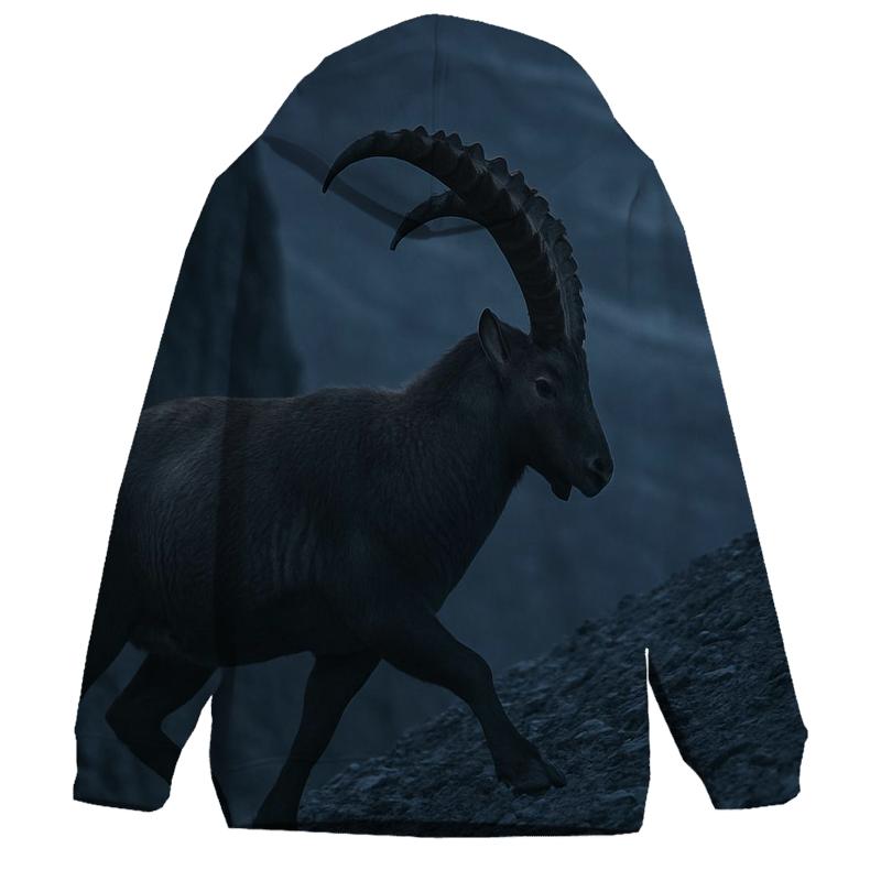 Highland Grazers — Alpine Ibex zip-up hoodies