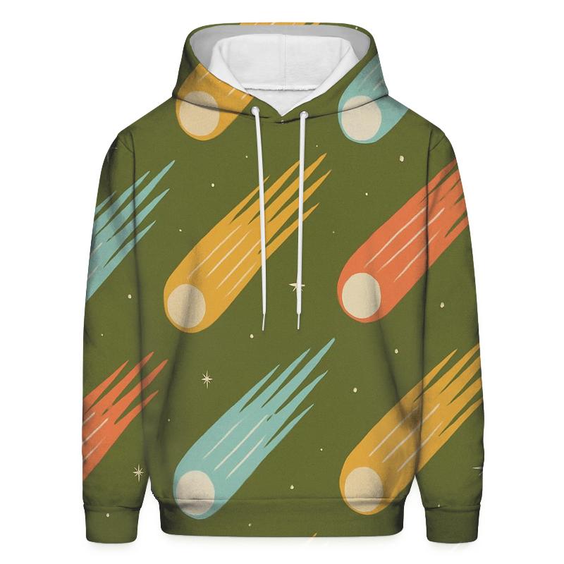 Comet Fan Overprint heavyweight hoodies