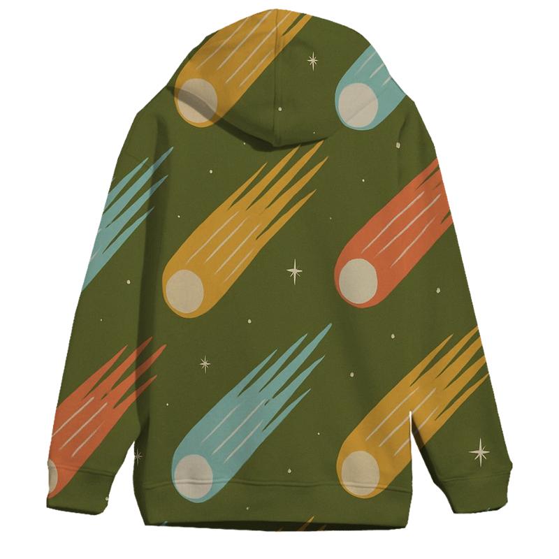 Comet Fan Overprint heavyweight hoodies