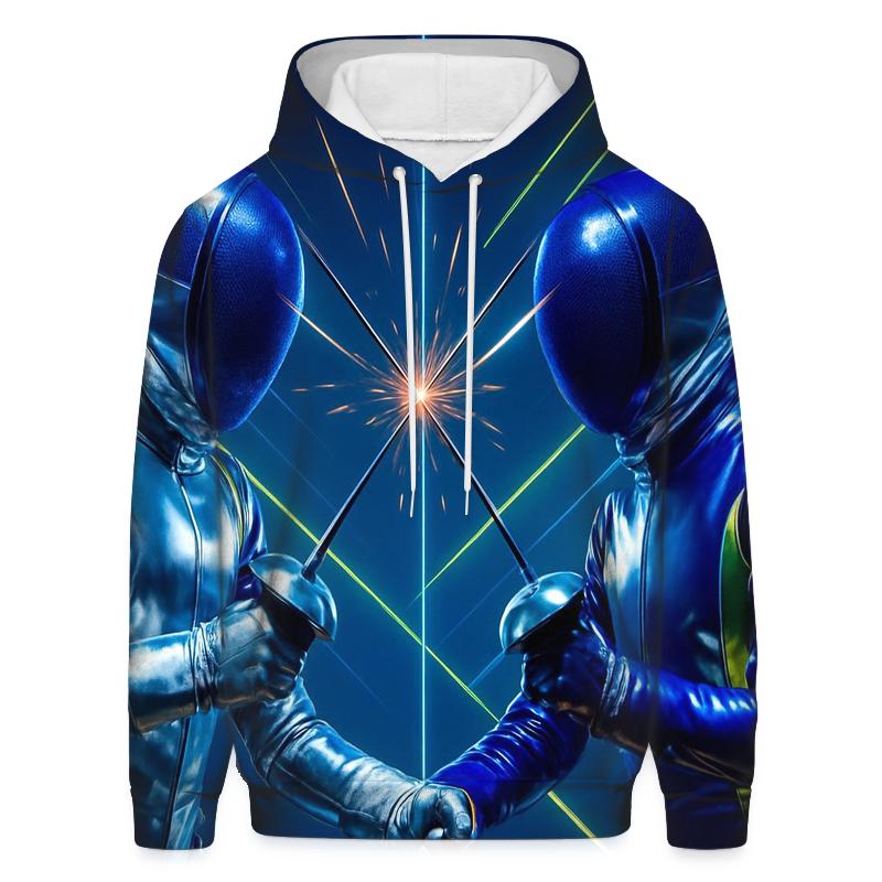 Futuristic Fencing Duel hoodie styles